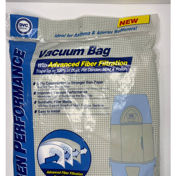 Nutone Central Vac Brand New DVC Brand Vacuum Bags 3 Allergen Performance - Picture 3 of 4